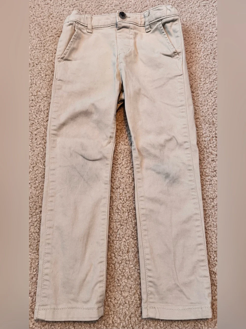 The Children's Place Cream Straight-Leg Kids Pants